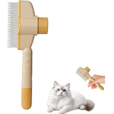 Set di 2 spazzole per animali domestici: spazzola per rimuovere i peli, spazzola per gatti a pelo lungo, spazzola anti-pelo per cani e gatti, spazzola per rimuovere i peli per gatti, rimuove fino al 9