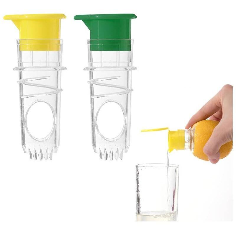 Image of Set di 2 spremiagrumi manuali e 1 piccolo spremiagrumi in acciaio inox - spremiagrumi manuale - versatore per lime a forma di elefante - spremiagrumi