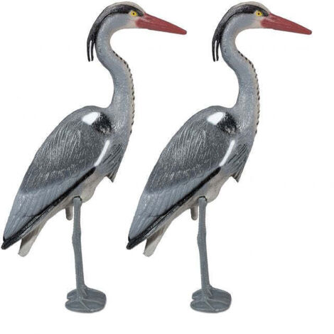Set di 2 statuette da giardino Airone