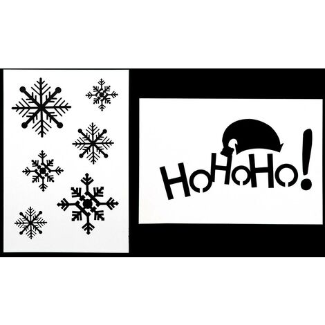Set di 2 stencil di Natale 21X37 - Modello e - Feeric lights & christmas