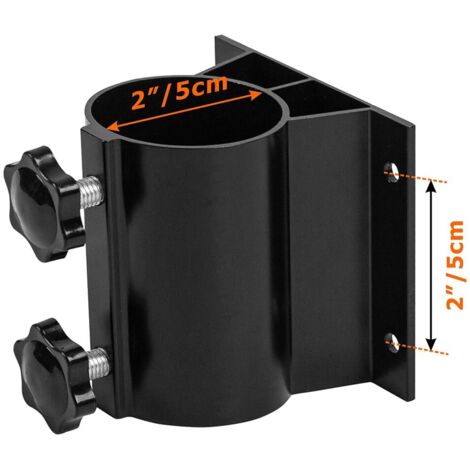 Set di 2 supporti per ombrelloni da giardino, supporti di fissaggio per basi per ombrelloni da esterno, per ringhiere da giardino, balconi o cortili esterni