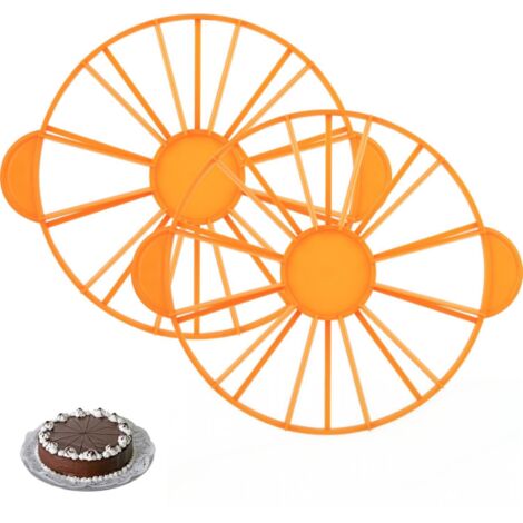 Set di 2 tagliapasta per torte, divisore per torte da 10/12 fette, affettatrice per torte in plastica regolabile per 10/12 fette