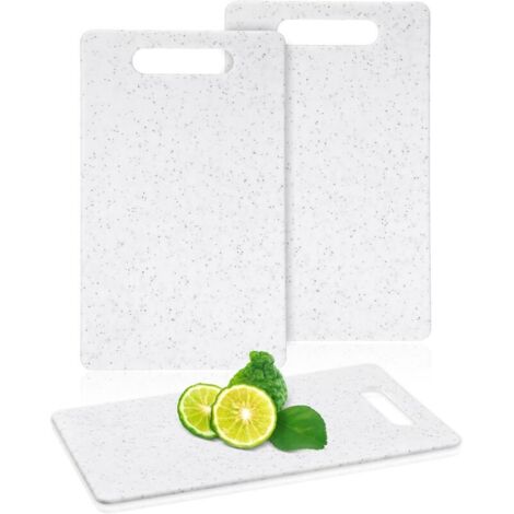 Set di 2 taglieri da cucina piccoli, mini taglieri in plastica, lavabili in lavastoviglie.
