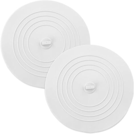 Set di 2 tappi di scarico universali in silicone per lavello, cucina e bagno.