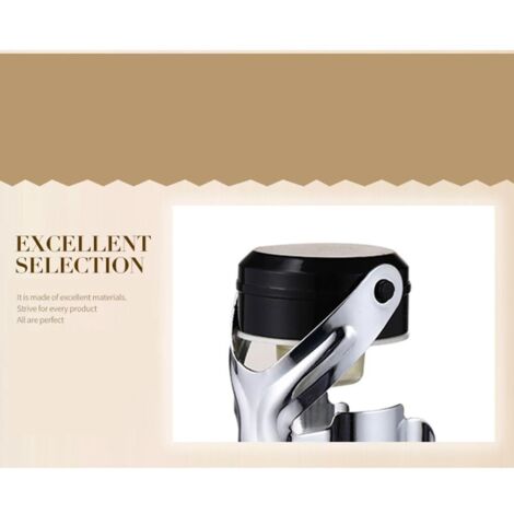 Set di 2 tappi per bottiglie di vino in acciaio inox