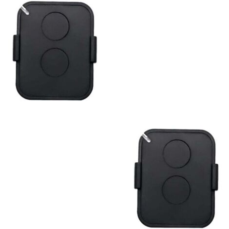 Set di 2 telecomandi, 2 canali, telecomando per cancello 433 MHz con codice rolling sicuro, compatibile con ricevitori automatici
