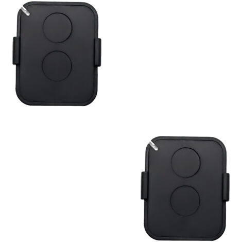 Set di 2 telecomandi, telecomando per cancello a 2 canali 433 MHz con codice rolling sicuro, compatibile con ricevitori automatici