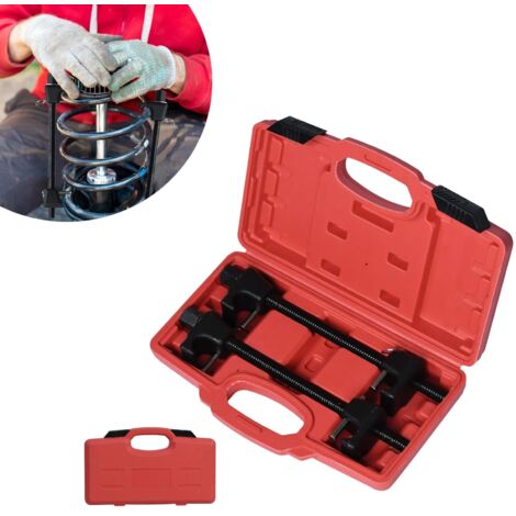 Set di 2 tenditori molle universali per auto, max. 375 mm, con vano portaoggetti per molle di abbassamento