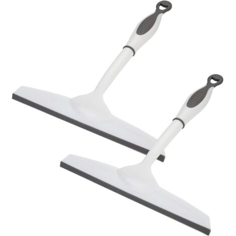 Set di 2 tergivetro per doccia, utilizzabili per finestre, bagni, porte della doccia, specchi, piastrelle e finestrini dell'auto, ecc.