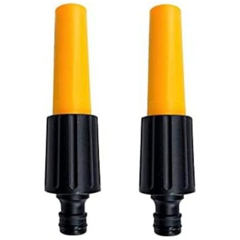 Set di 2 ugelli a spruzzo per tubo da giardino, pistola per irrigazione regolabile per innaffiare piante, fare la doccia, lavare l'auto, giallo