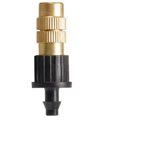 Set di 2 ugelli nebulizzatori regolabili in ottone per giardino, terrazza, serra