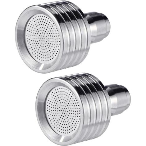 Set di 2 ugelli per idropulitrice ad alta pressione con raccordo rapido da 1/4", pistola a spruzzo in metallo per la pulizia di veicoli e ugello per tubo da giardino in acciaio inox (0,3 mm)