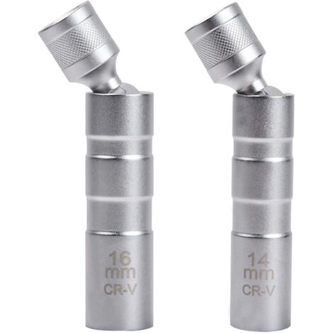 Set di 2 utensili per la rimozione delle candele, chiave magnetica universale per candele, per la rimozione delle candele per auto (14 mm e 16 mm)