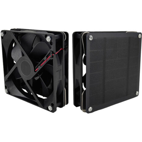 Set di 2 ventilatori solari da 3 W per piccoli polli, serre, capannoni, cucce per animali domestici, scarico delle finestre