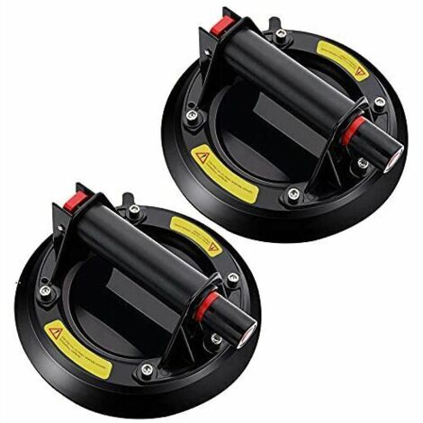 Set di 2 ventose professionali per vetro, ventosa a vuoto per vetro per trasportare e spostare vetro, piastrelle, vetri, vetrate, piastrelle, piatti e pavimenti, movimentazione di mobili, ecc. WddnAot