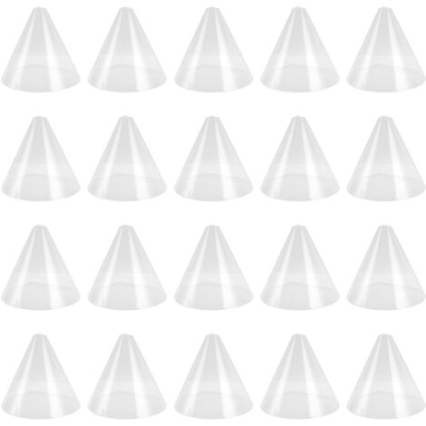 Set di 20 coperture per piante a forma di cono - Campane riutilizzabili in PET, protezione dal gelo e dagli animali domestici