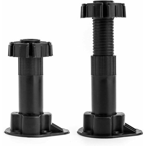 Set di 20 gambe per mobili gambe per mobili da cucina fornite con 10 staffe di fissaggio intervallo esteso: 100-120 mm