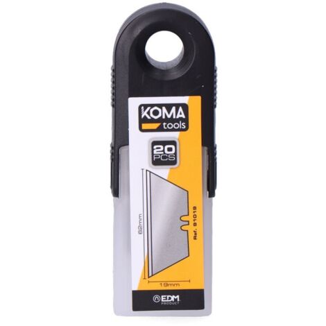 Set di 20 lame di ricambio KomaTools per taglierino 91016