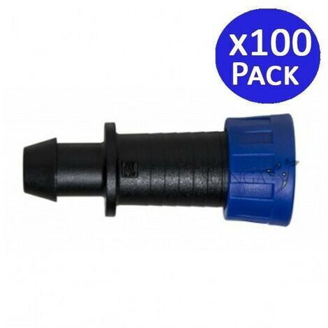 Set di 200 Uscita Scanalata 16 mm per Tubo Agricolo 16 mm