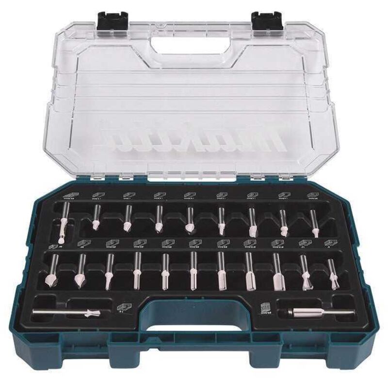 Set di 22 frese per scanalatura Makita D-74784