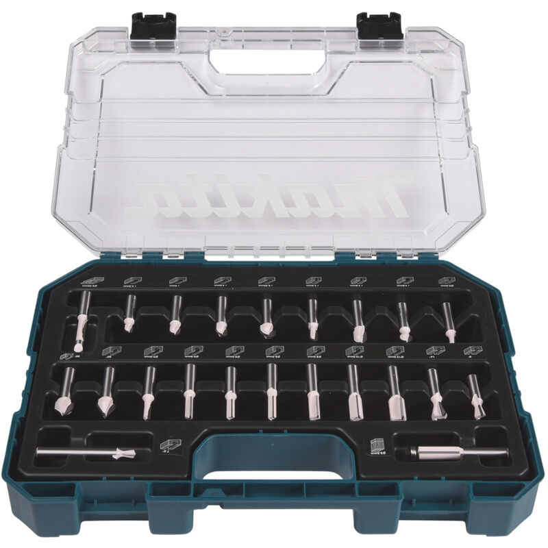Makita - Set di 22 frese per scanalature D-74784
