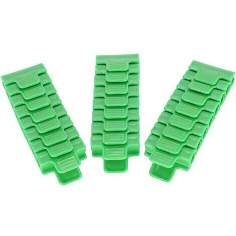 Set di 24 clip in plastica per film da serra, attrezzi da giardino, accessori per serra per tubi da 11 mm