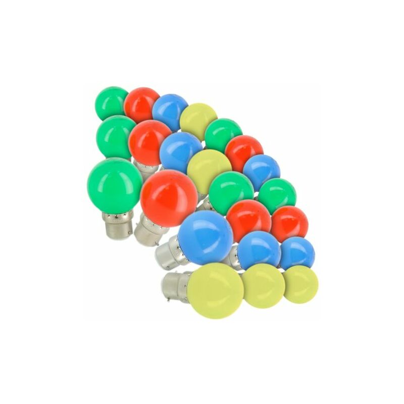 Mimiy - Set di 24 lampadine led B22 Eq 3W per