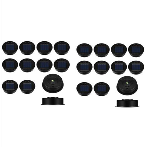 Set di 24 pezzi di ricambio per luci solari, coperture impermeabili per lanterne a pannello LED per uso esterno