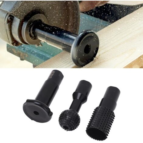 Set di 3 accessori per smerigliatrice angolare: fresa rotativa a sfera M10, utensili per smerigliare, scanalare e lucidare legno, plastica e pannelli di fibra.
