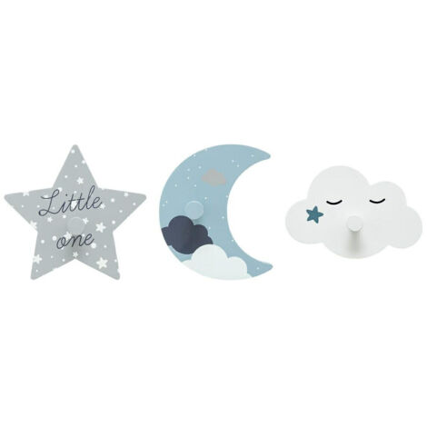SET DI 3 APPENDIABITI per cameretta bambini Sky MDF