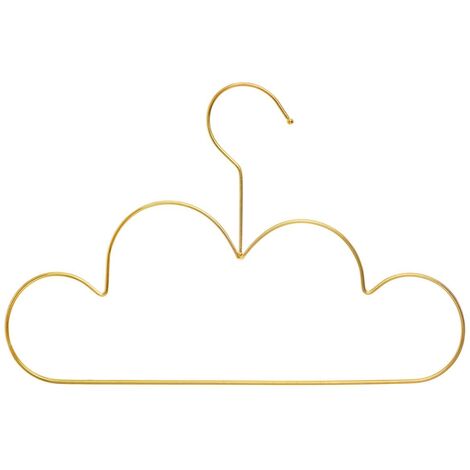 Set di 3 appendini nuage in plastica dorata - Atmosphera créateur d'intérieur