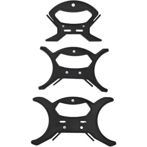 Set di 3 avvolgicavo in plastica, multifunzionali, ideali per organizzare cavi di luci decorative, prolunghe, ghirlande, perline, ecc. (Grande + Medio + Piccolo)