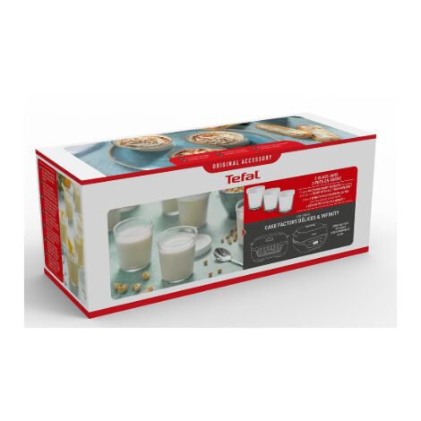 Set di 3 barattoli di vetro 140 ml con torta per fattore di torta Tefal- XA633110