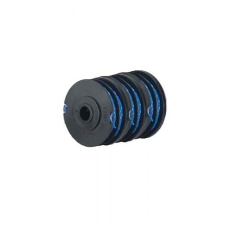 Set di 3 bobine di filo doppio, diametro 1,65 mm, per decespugliatori elettrici RAC123