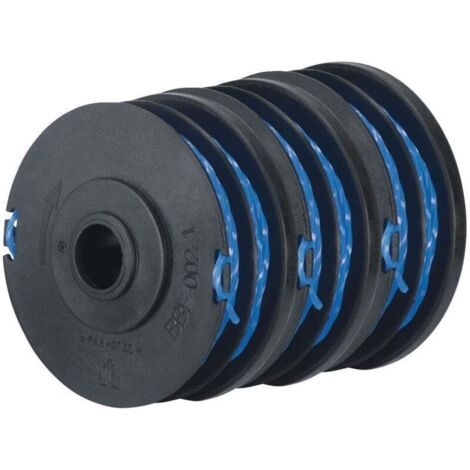 Set di 3 bobine RYOBI per decespugliatori Rac123