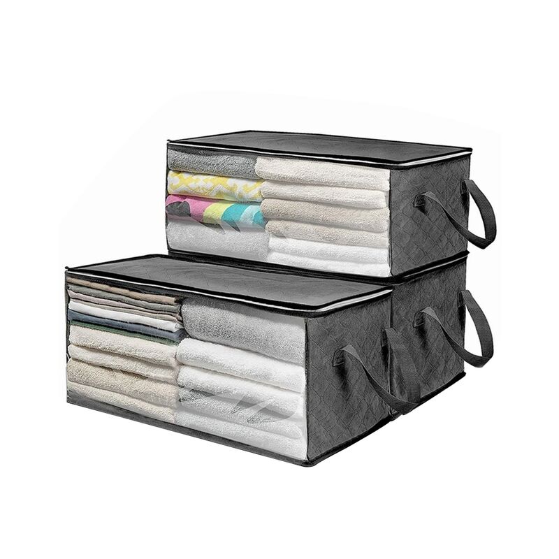 Set di 3 borse pieghevoli portatili per riporre i