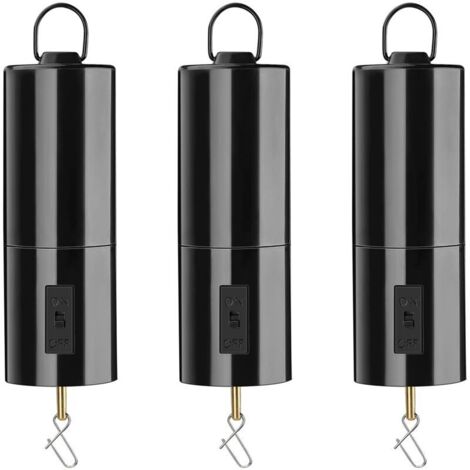 Set di 3 campanelli a vento da appendere con motore rotativo a batteria