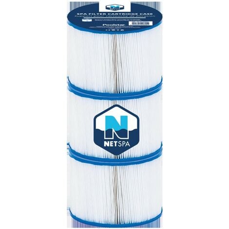 Set di 3 cartucce di filtrazione NetSpa Spa - Ø 10,4 cm x H 8cm -150 ply - Purificazione/Manutenzione dell'acqua - Qualità dell'acqua - Set di 3