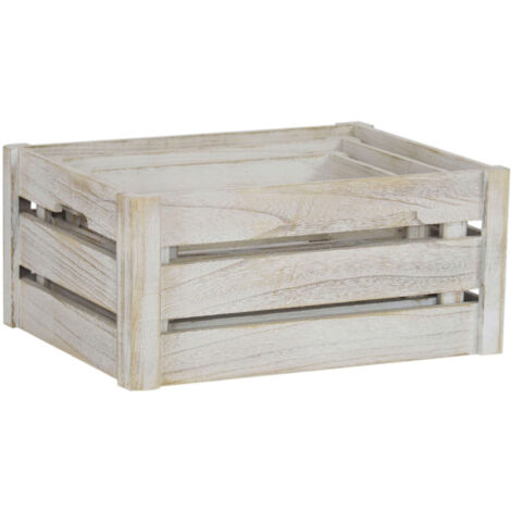 SET DI 3 CASSETTE IN LEGNO VIVIANE PORTA OGGETTI