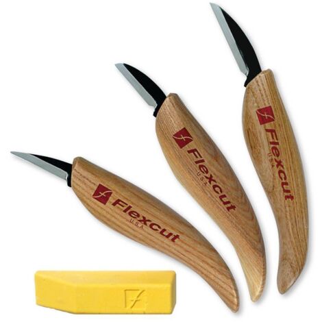 Set di 3 coltelli intaglio per principianti KN500 Flexcut