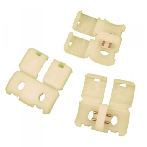 Set di 3 Connettori per Striscia LED 8mm Accessori di Collegamento Rapido Colore Bianco