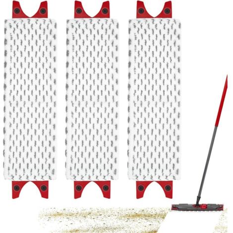 Set di 3 copri mocio di ricambio per mocio Vileda Ultramax – Ricambio per mocio Vileda – Facile da attaccare – per
