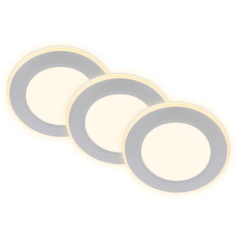 Set di 3 faretti da incasso LED Lampade da incasso LED Spot 3 livelli di commutazione bianco caldo