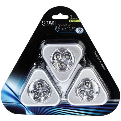 Set di 3 faretti led con accensione manuale - 5five