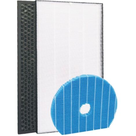 Set di 3 filtri: acqua UZ-HG6MF, HEPA UZ-HD4HF e carbone UZ-HD4DF per purificatori d'aria SHARP UA-HG40E-L UA-HG40E-T FA26