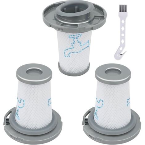 Set di 3 filtri per aspirapolvere X-Force Flex 8.60 RH96XX, X-Pert 6.60 e X-Combo 2in1, modelli GZ3038, GZ3039, RH9677, RH9678, RH9637, RH6878, RH6821, RH6837. Filtro di ricambio, sostituisce ZR009006