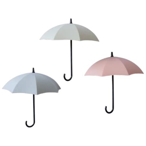 Set di 3 ganci adesivi resistenti per bagno, adesivi murali nordici creativi, decorazioni murali, ganci per vestiti da cucina, antiruggine (rosa, verde, blu)