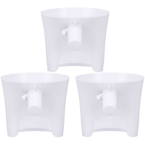 Set di 3 imbuti per farina per robot da cucina KSM150, lavabili in lavastoviglie, bianchi, 4,5-5 Qt