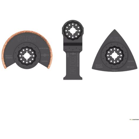 Set di 3 lame per sega Starlock - FLEX - piastrelle - 531056