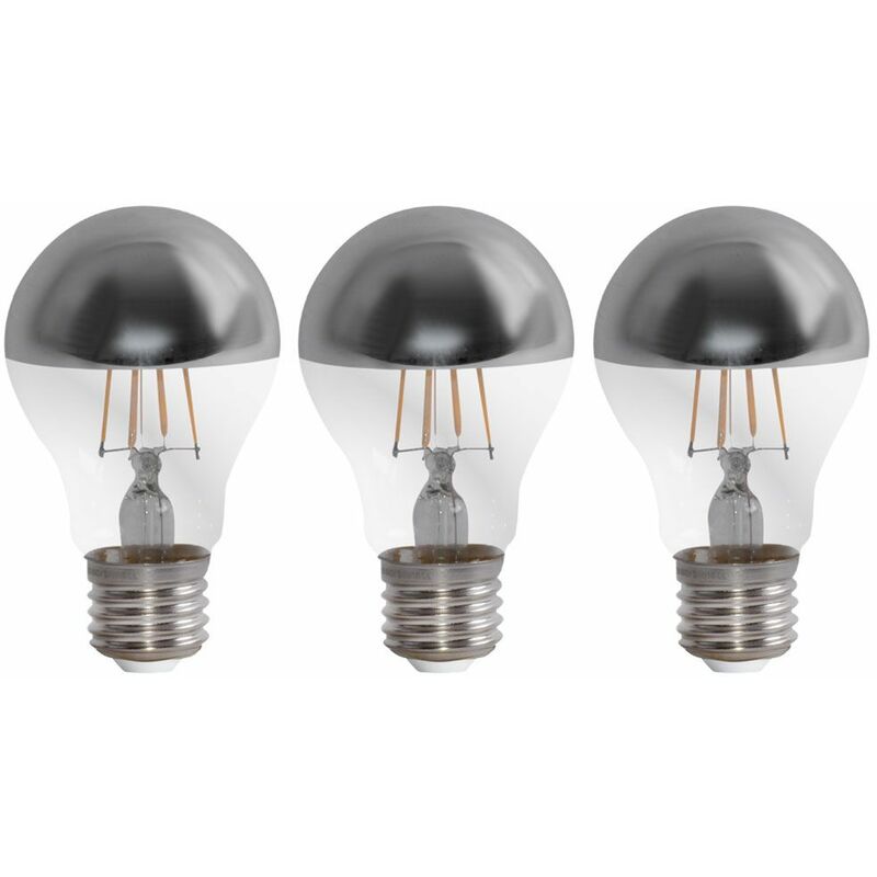 Image of Etc-shop - Set di 3 lampadine a led retro lampade per specchietti con testa a filamento 4W E27 lampadine luci